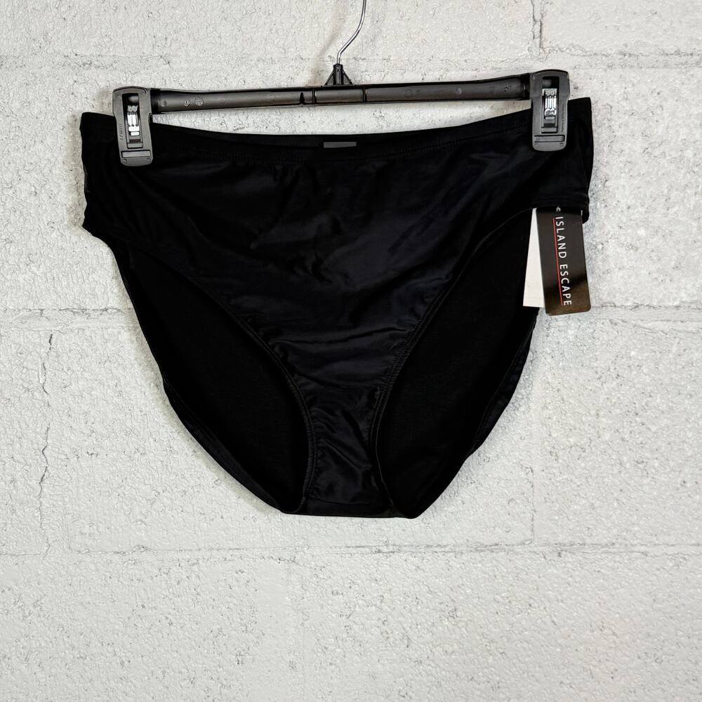 Island Escape Bikini Bottoms,  Black Size 16